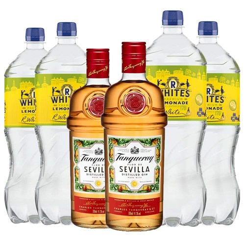 Case of 6 with Tanqueray Flor De Sevilla Gin 70cl and R. White’s Lemonade | Spirit & Mixer Set